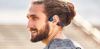 usar auriculares de conducción ósea