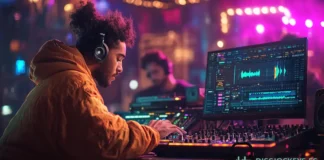 monitoreo de empleados en estudios musicales